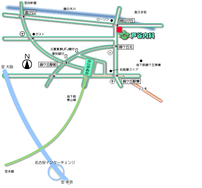 戸谷内科地図