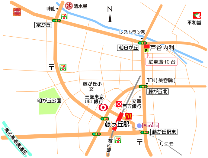 戸谷内科地図